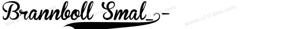 Brannboll Smal_0字体转换